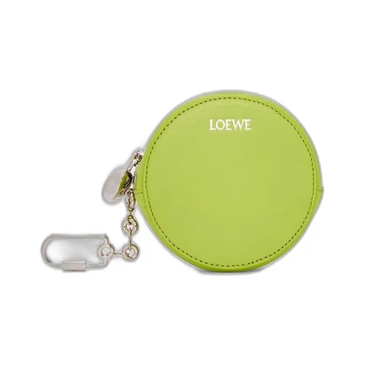 Pebble cookie key holder in shiny nappa calfskin