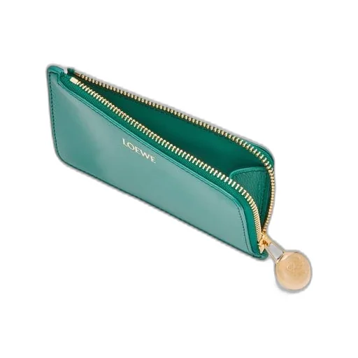Pebble coin cardholder in shiny nappa calfskin