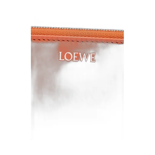 Knot compact zip around wallet in shiny nappa calfskin