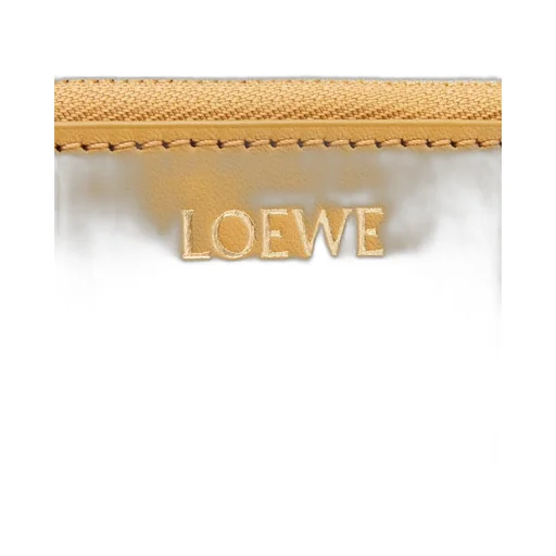 Knot compact zip around wallet in shiny nappa calfskin