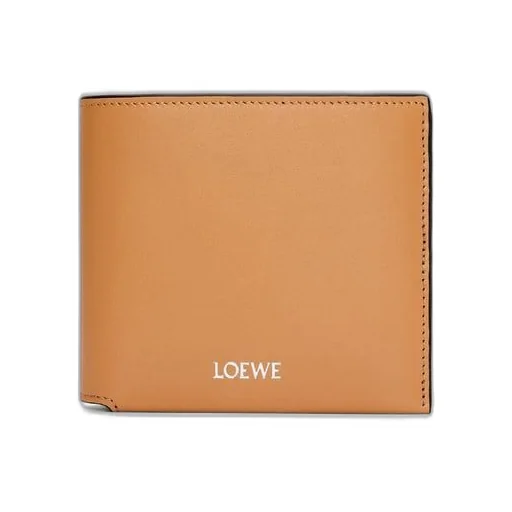 Bifold wallet in shiny nappa calfskin
