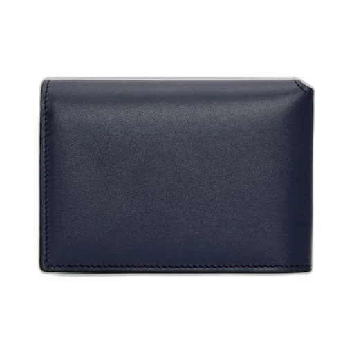Folded wallet in shiny nappa calfskin