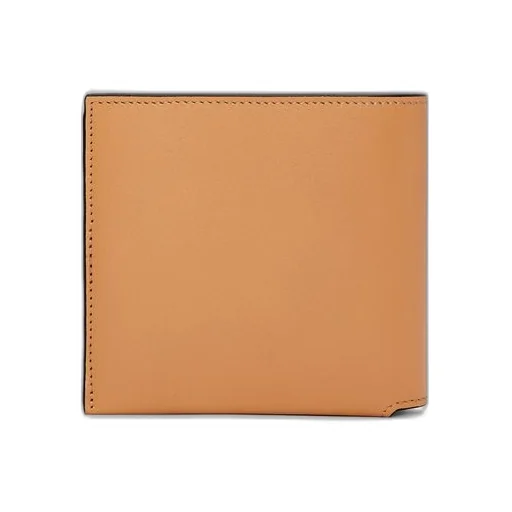 Bifold wallet in shiny nappa calfskin