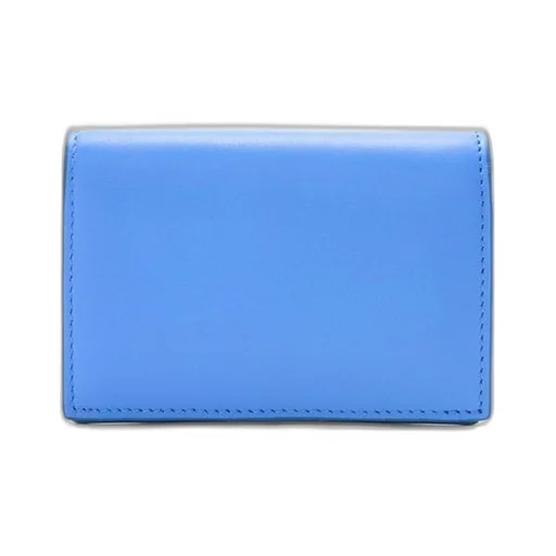 Folded wallet in shiny nappa calfskin