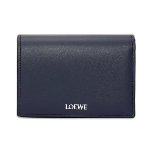 Folded wallet in shiny nappa calfskin