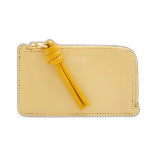 Knot coin cardholder in shiny nappa calfskin