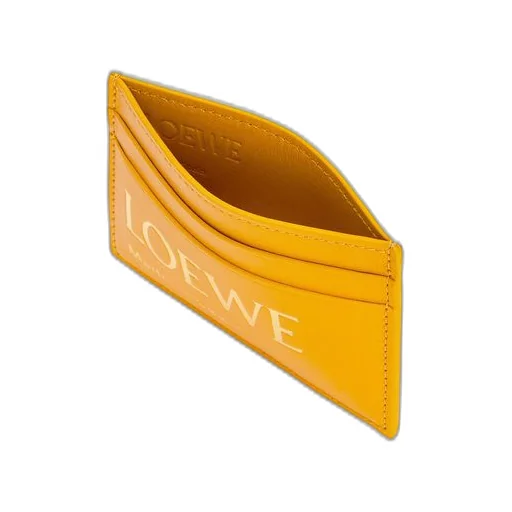 Embossed LOEWE plain cardholder in shiny nappa calfskin