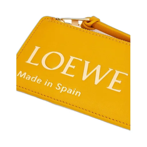Embossed LOEWE coin cardholder in shiny nappa calfskin