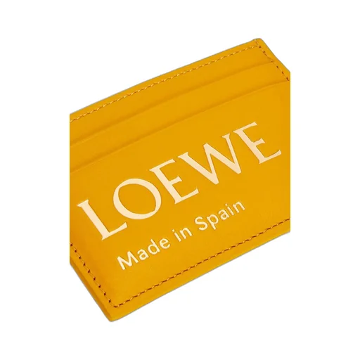 Embossed LOEWE plain cardholder in shiny nappa calfskin