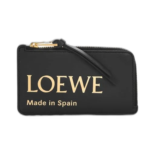 Embossed LOEWE coin cardholder in shiny nappa calfskin