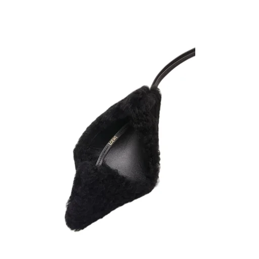 Puzzle Fold charm in shearling
