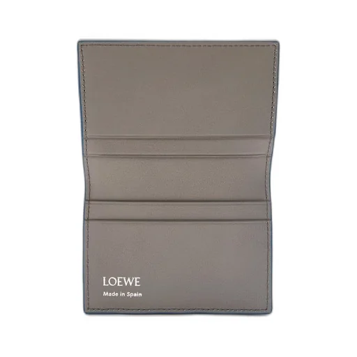 Slim bifold cardholder in shiny nappa calfskin