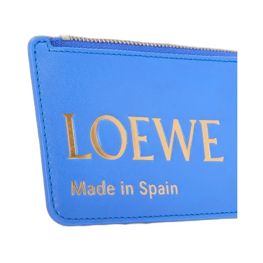 Embossed LOEWE coin cardholder in shiny nappa calfskin
