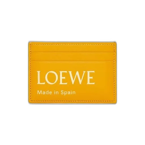Embossed LOEWE plain cardholder in shiny nappa calfskin