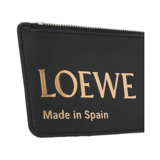 Embossed LOEWE coin cardholder in shiny nappa calfskin