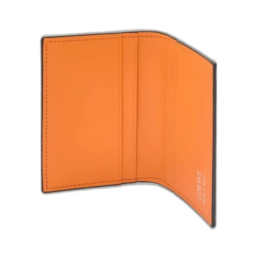 Slim bifold cardholder in shiny nappa calfskin