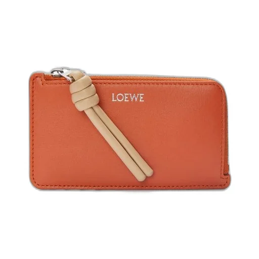 Knot coin cardholder in shiny nappa calfskin