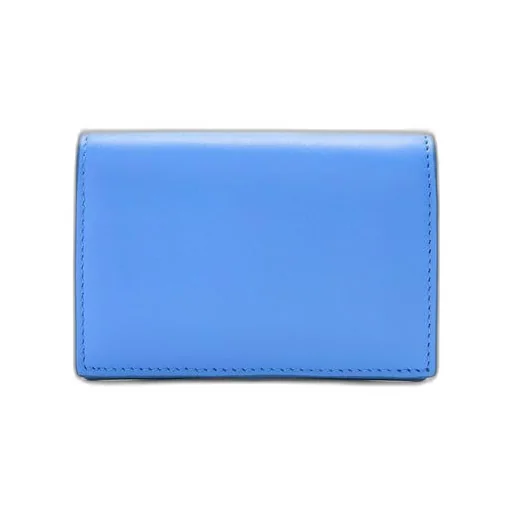 Slim bifold cardholder in shiny nappa calfskin