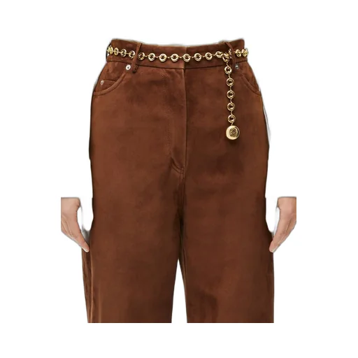 Donut chain belt in brass