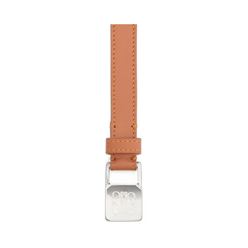 Amazona padlock belt in smooth calfskin