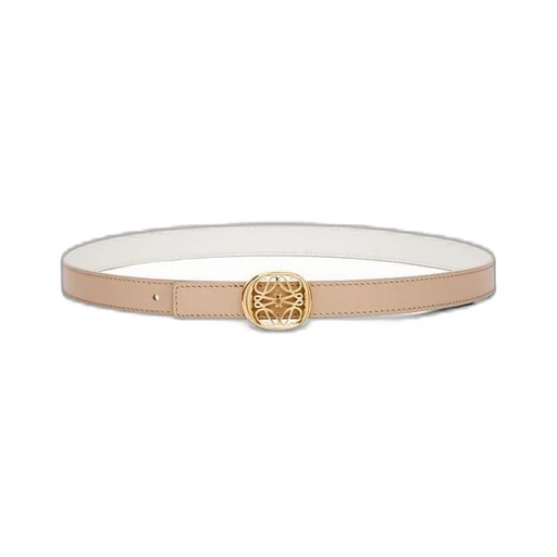Reversible Anagram Ellipse belt in smooth calfskin