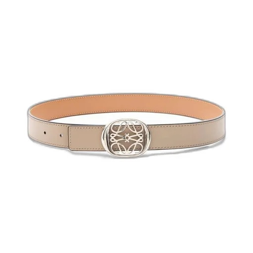Reversible Anagram Ellipse belt in smooth calfskin