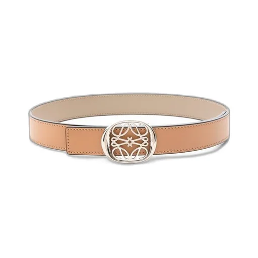 Reversible Anagram Ellipse belt in smooth calfskin