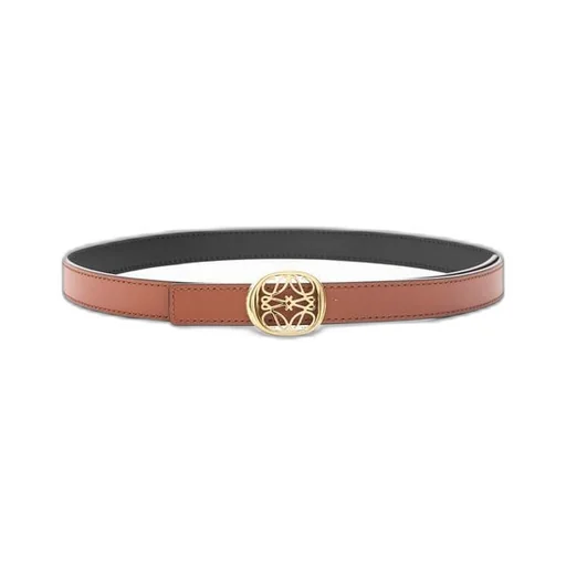 Reversible Anagram Ellipse belt in smooth calfskin