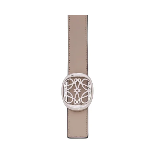 Reversible Anagram Ellipse belt in smooth calfskin