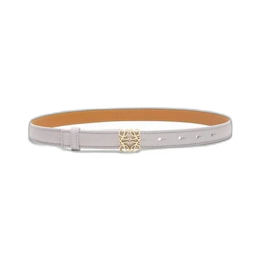 Anagram belt in pebble grain calfskin