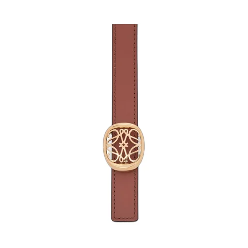 Reversible Anagram Ellipse belt in smooth calfskin