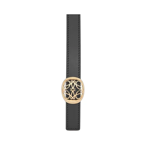 Reversible Anagram Ellipse belt in smooth calfskin