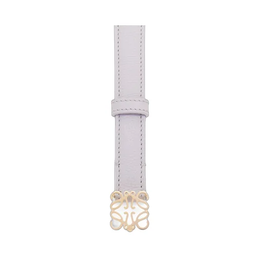 Anagram belt in pebble grain calfskin