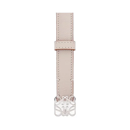 Anagram belt in pebble grain calfskin