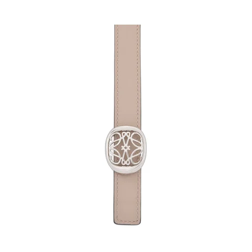 Reversible Anagram Ellipse belt in smooth calfskin