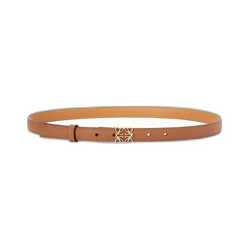 Anagram belt in pebble grain calfskin