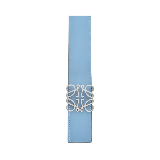 Reversible Anagram belt in soft grained calfskin and smooth calfskin
