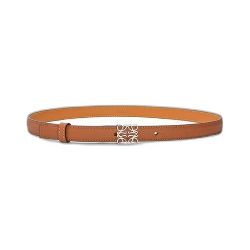 Anagram belt in pebble grain calfskin