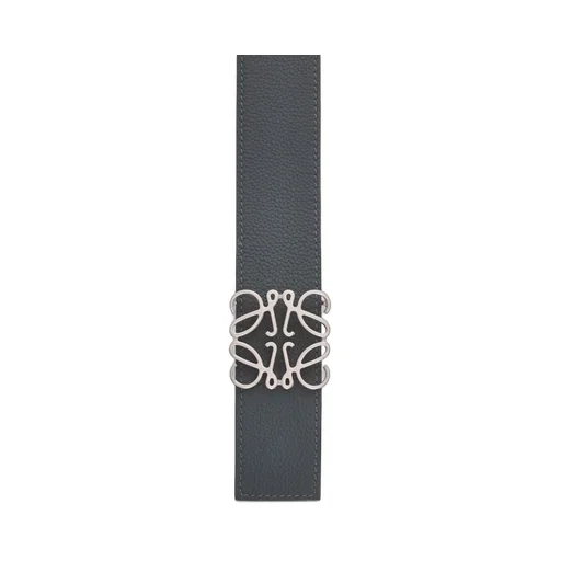 Reversible Anagram belt in soft grained calfskin and smooth calfskin