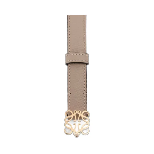 Anagram belt in pebble grain calfskin