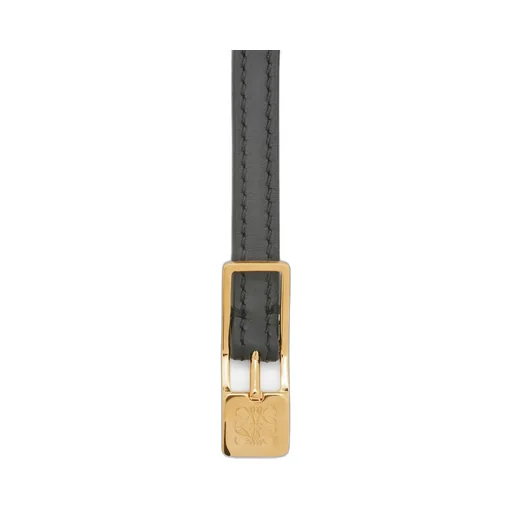 Amazona padlock belt in smooth calfskin