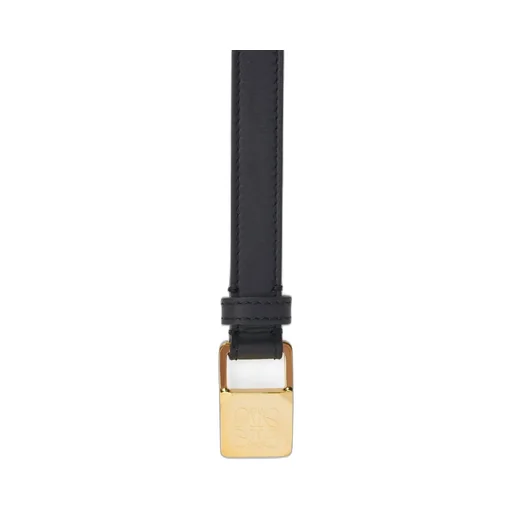 Amazona padlock belt in smooth calfskin