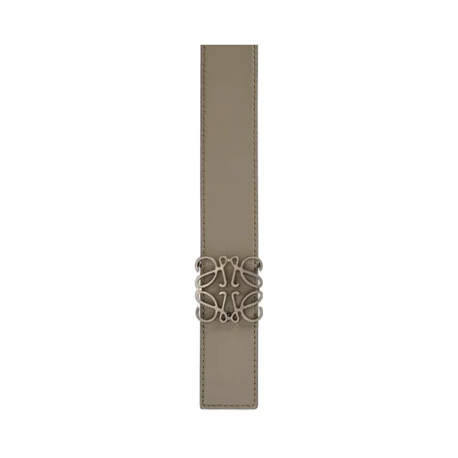 Reversible Anagram belt in soft grained calfskin and smooth calfskin