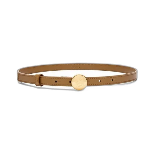 Pebble belt in smooth calfskin