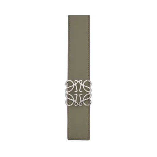 Reversible Anagram belt in soft grained calfskin and smooth calfskin