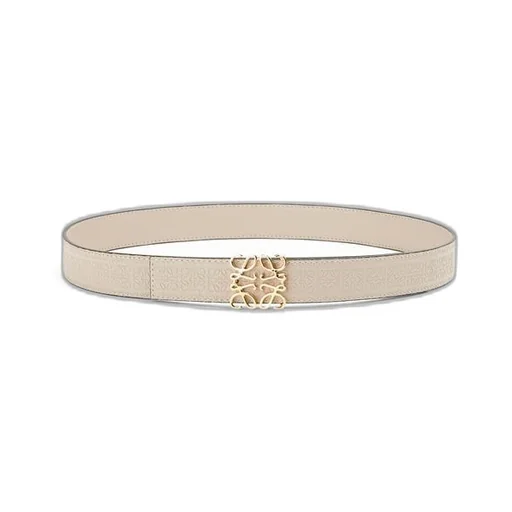 Reversible Repeat belt in silk calfskin