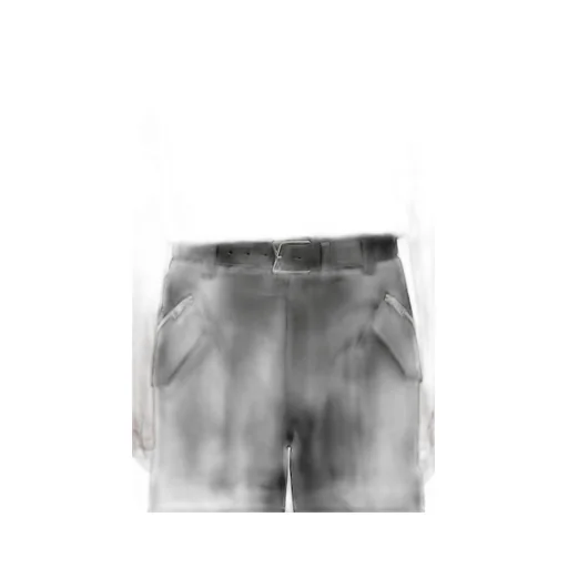 Layered Cross Buckle belt in smooth calfskin