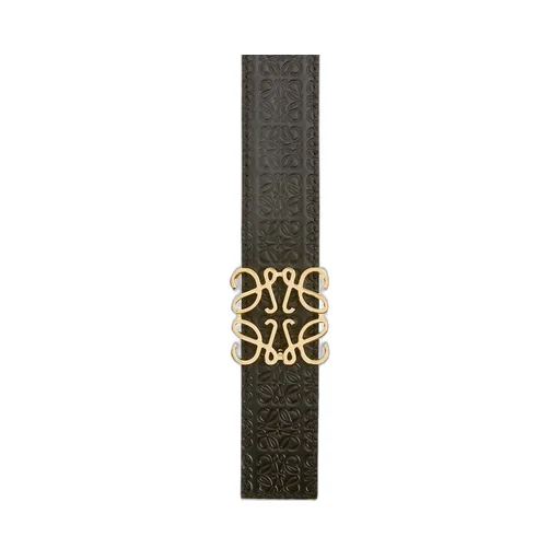 Reversible Repeat belt in silk calfskin