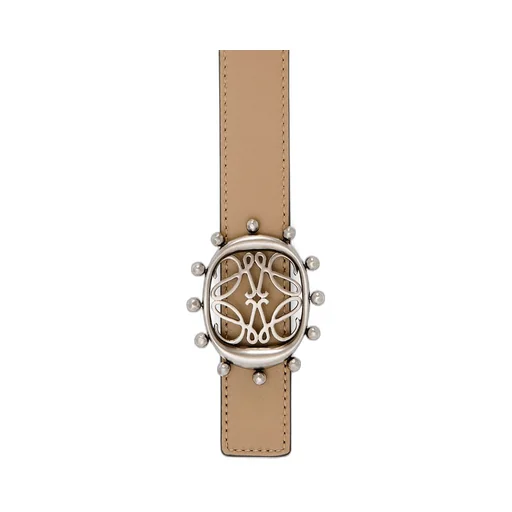 Reversible Anagram Ellipse belt in smooth calfskin