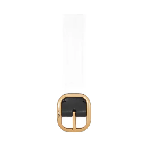 Rounded soft belt in calfskin